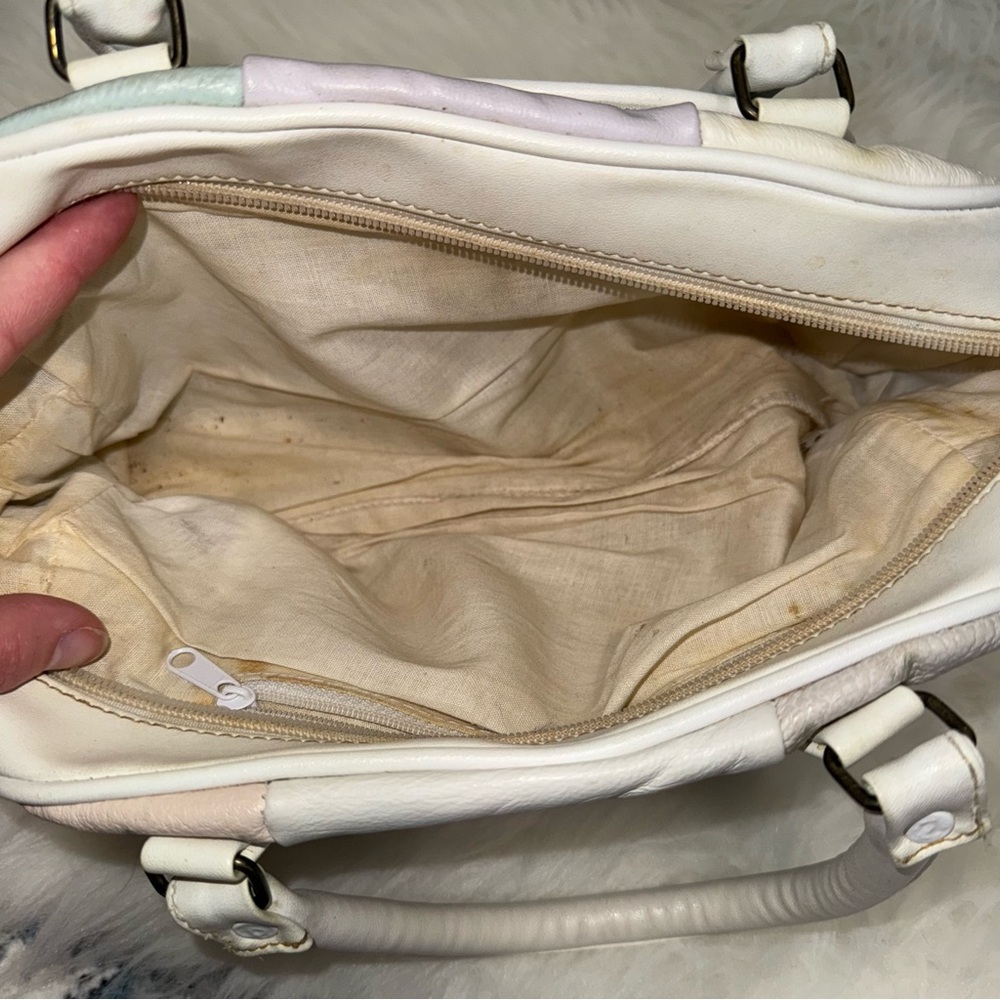 Multicolor Patchwork Leather Handbag - image 4